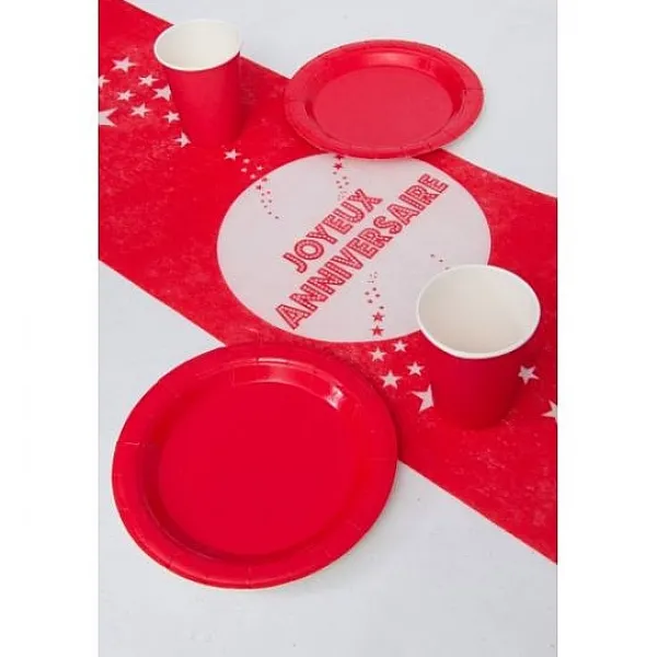 Badaboum Assiette De Noel En Carton Couleur 23Cm Cm X 10 Pi Ces Hot