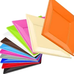 Badaboum Assiette De Noel Jetable Carr E 23 Cm X 12 Pi Ces Best