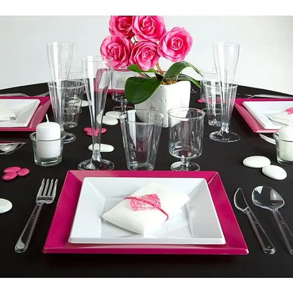 Badaboum Assiette De Noel Jetable Carr E 23 Cm X 12 Pi Ces Best