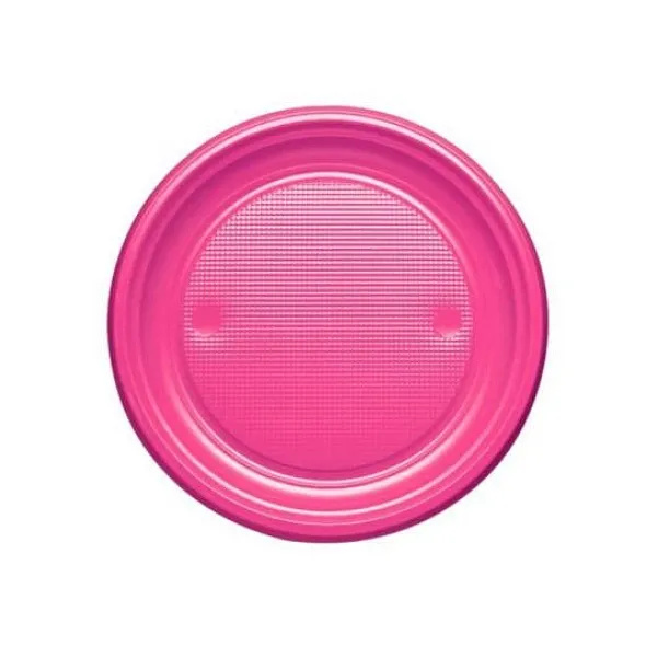 Badaboum Assiette Dessert En Plastique Ronde 17Cm Couleur X 25 Pi Ces