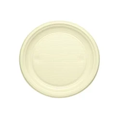 Badaboum Assiette Dessert En Plastique Ronde 17Cm Couleur X 25 Pi Ces