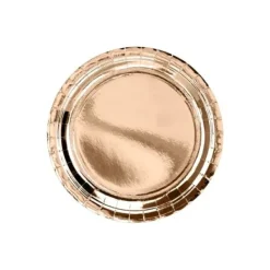 Badaboum Assiette En Carton M Tallis Rose Gold 23 Cm X 6 Pi Ces
