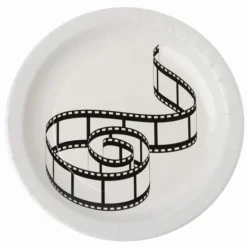 Assiette En Carton Motif Cin Ma 23 Cm X 10 Pi Ces Theme Cinema