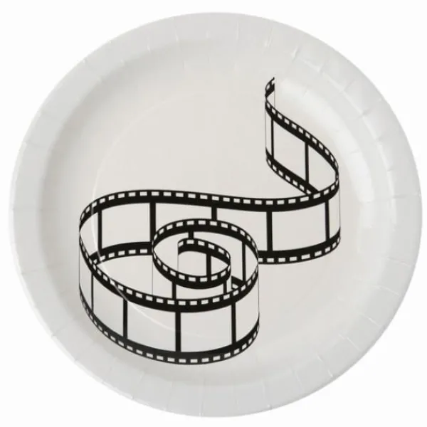Assiette En Carton Motif Cin Ma 23 Cm X 10 Pi Ces Theme Cinema