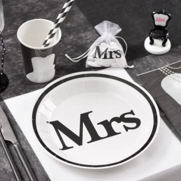 Badaboum Assiette En Carton Mrs 23Cm X 10 Pi Ces