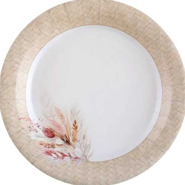 Badaboum Assiette En Carton Romance X 10 Pi Ces