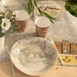 Badaboum Assiette En Carton Voyage 23Cm X 10 Pi Ces