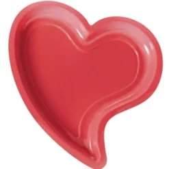 Badaboum Assiette En Plastique En Forme De Coeur Rouge X 12 Pi Ces