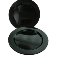 Clearance Assiette En Plastique Ronde R Utilisable Noire X 6 Pi Ces Theme Eco-Responsable