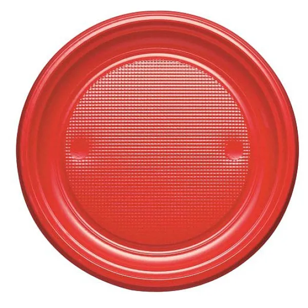 Badaboum Assiette En Plastique Ronde 22Cm Couleur X 20 Pi Ces Best