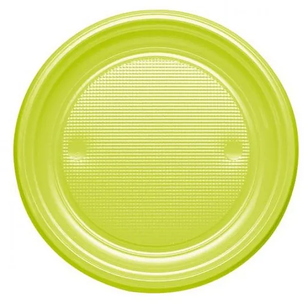 Badaboum Assiette En Plastique Ronde 22Cm Couleur X 20 Pi Ces Best