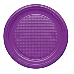 Badaboum Assiette En Plastique Ronde 22Cm Couleur X 20 Pi Ces Best