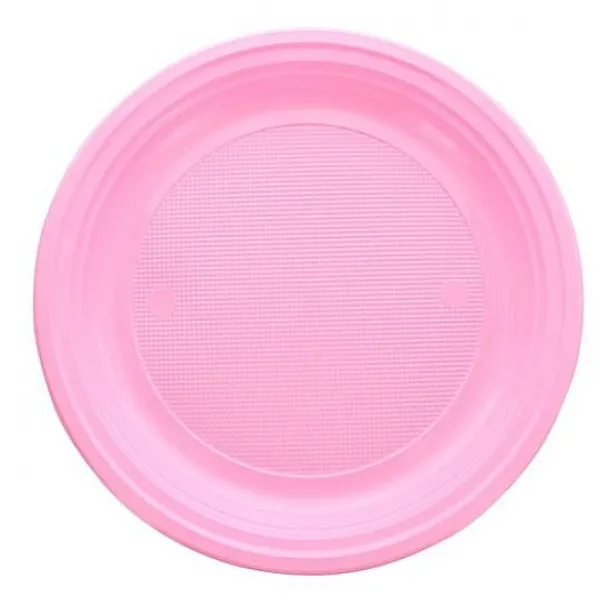 Badaboum Assiette En Plastique Ronde 22Cm Couleur X 20 Pi Ces Best