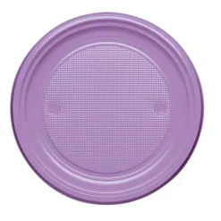 Badaboum Assiette En Plastique Ronde 22Cm Couleur X 20 Pi Ces Best