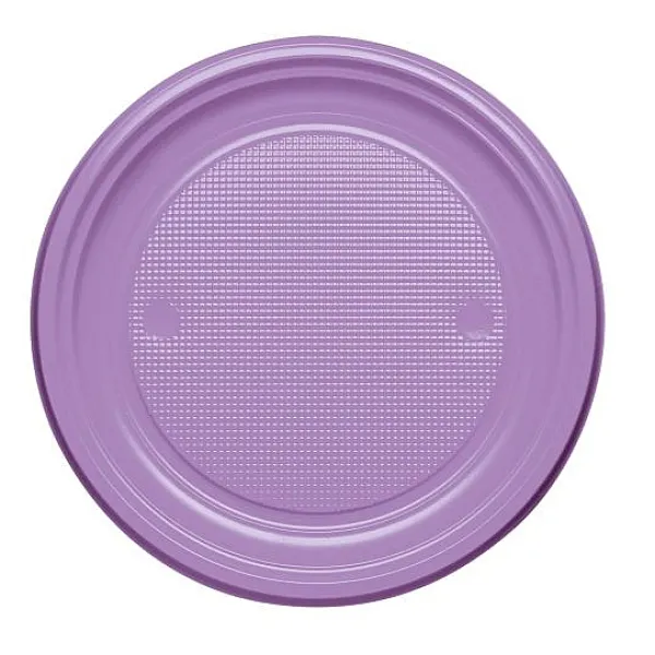 Badaboum Assiette En Plastique Ronde 22Cm Couleur X 20 Pi Ces Best