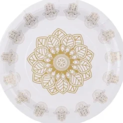 Outlet Assiette Orientale Or En Carton 23 Cm X 10 Pi Ces Theme Eid Mubarak & Ramadan
