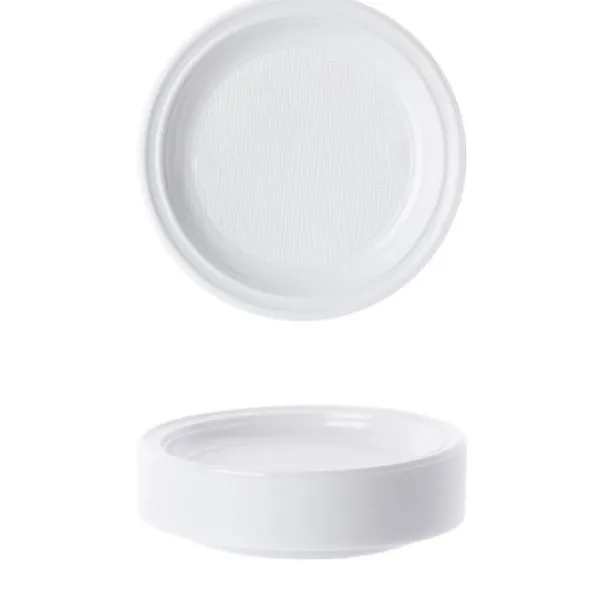 Outlet Assiette Plastique Blanche R Utilisable 20.5 Cm X 100 Pi Ces Theme Eco-Responsable