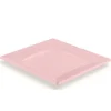 Sale Assiette Plastique Carr E Rose Claire R Utilisable 23 Cm X 12 Pi Ces Theme Eco-Responsable