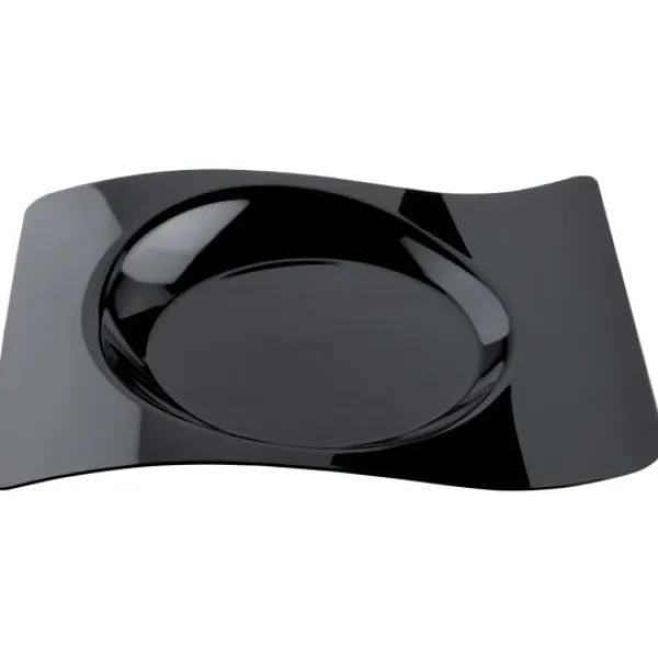 Assiette Plastique Design Noir 23X28Cm X 12 Pi Ces Theme Cinema