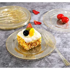 Best Assiette Plastique Paillet E Or X 10 Pi Ces Theme Eco-Responsable