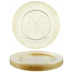 Best Assiette Plastique Paillet E Or X 10 Pi Ces Theme Eco-Responsable