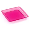 Best Assiette Plastique R Utilisable Fuchsia 23X23Cm X6 Theme Eco-Responsable