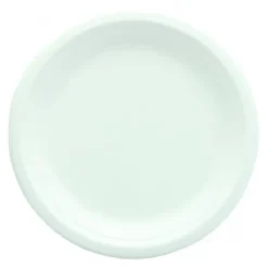 Outlet Assiette Ronde Blanche Canne A Sucre 23Cm X 25Pi Ces Theme Eco-Responsable