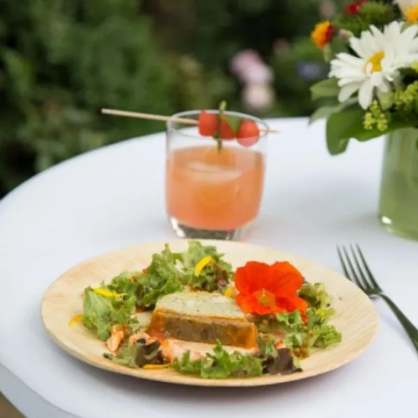 Discount Assiette Ronde En Feuille De Palmier 23Cm X 6 Pi Ces Theme Eco-Responsable