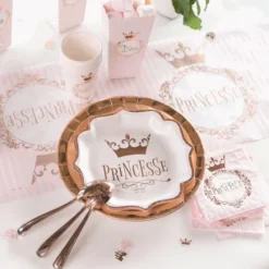 New Assiettes En Carton Anniversaire Princesse 21Cm X10 Pi Ces Theme Deco Princesse