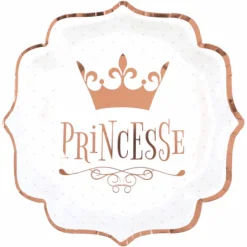 New Assiettes En Carton Anniversaire Princesse 21Cm X10 Pi Ces Theme Deco Princesse