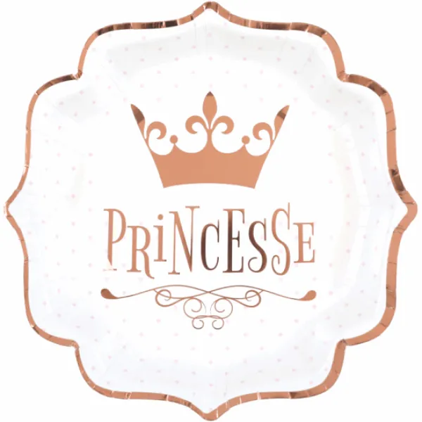 New Assiettes En Carton Anniversaire Princesse 21Cm X10 Pi Ces Theme Deco Princesse
