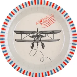 Badaboum Assiettes En Carton Bon Voyage 23 Cm X10 Pi Ces