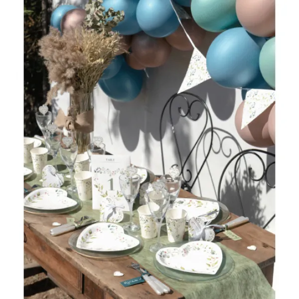 Badaboum Assiettes En Carton Mariage V G Tal 23 Cm X10 Pi Ces