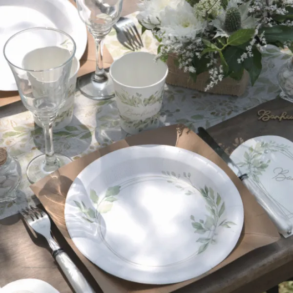 Badaboum Assiettes En Carton O Bonheur 23Cm X10 Pi Ces