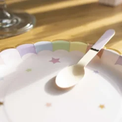 Sale Assiettes Festonn Es 23 Cm Rose Pastel X 8 Pi Ces Theme Deco Pastel