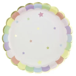 Sale Assiettes Festonn Es 23 Cm Rose Pastel X 8 Pi Ces Theme Deco Pastel