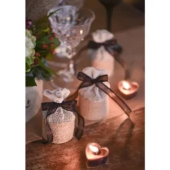 Hot Aumoniere Dragees Jute Naturel X 4 Pi Ces Theme Jute