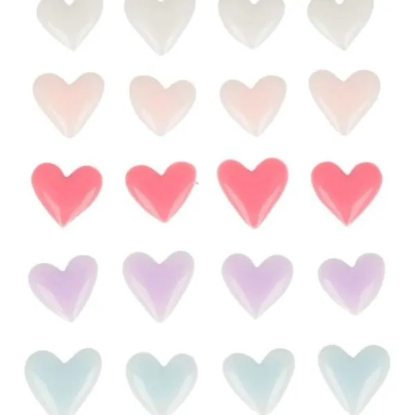 Badaboum Autocollant Epoxy Coeur X 20 Pi Ces