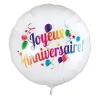 Sale Ballon Aluminium Joyeux Anniversaire 40 Cm Theme Joyeux Anniversaire