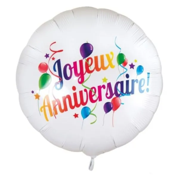 Sale Ballon Aluminium Joyeux Anniversaire 40 Cm Theme Joyeux Anniversaire