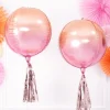 Badaboum Ballon Boule Mylar Orange Et Rose Gold