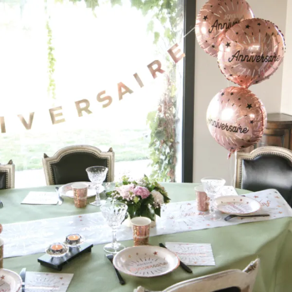 Hot Ballon G Ant Joyeux Anniversaire Rose Gold 45 Cm Theme Joyeux Anniversaire