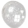 Badaboum Ballon G Ant Transparent Imprim Coeur 90 Cm