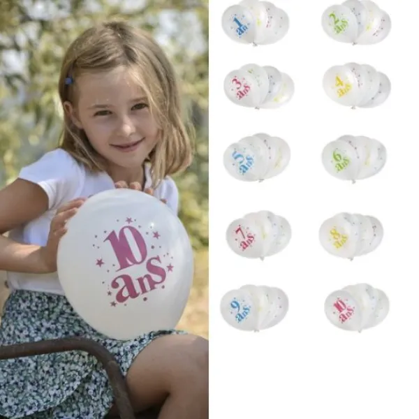 Ballon Gonflable Chiffre Joyeux Anniversaire X8 Theme Joyeux Anniversaire