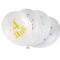 Ballon Gonflable Chiffre 4 Joyeux Anniversaire X8 Theme Joyeux Anniversaire