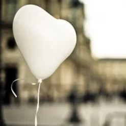 Badaboum Ballon Gonflable Coeur Blanc 45 Cm X 3 Pi Ces
