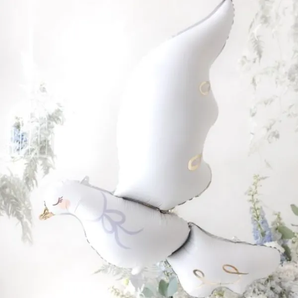 Outlet Ballon Gonflable Colombe En Aluminium 80 X 100 Cm Theme Colombe