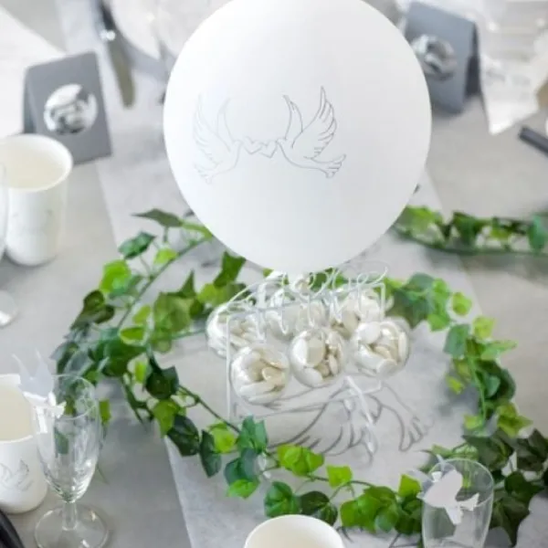 Ballon Gonflable Colombe Blanc X8 Pi Ces Theme Colombe