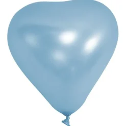 Badaboum Ballon Gonflable En Forme De Coeur Turquoise 20Cm X 10 Pi Ces
