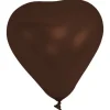 Badaboum Ballon Gonflable En Forme De Coeur Chocolat 20Cm X 10 Pi Ces